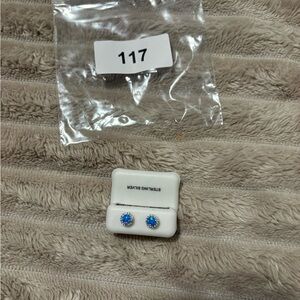 Opulent Blue Sterling Silver Earrings